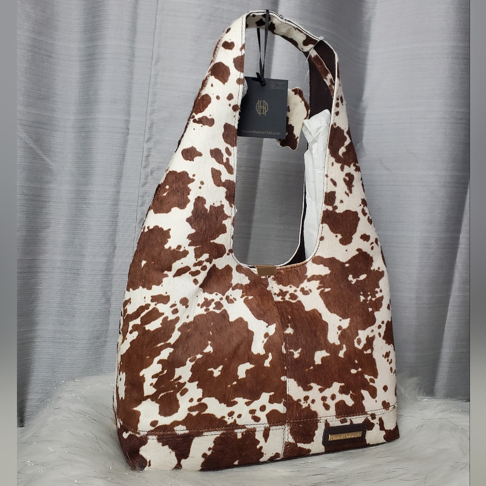 HOUSE OF HARLOW cowhide Leather Hobo Bag - Picture 2 of 8